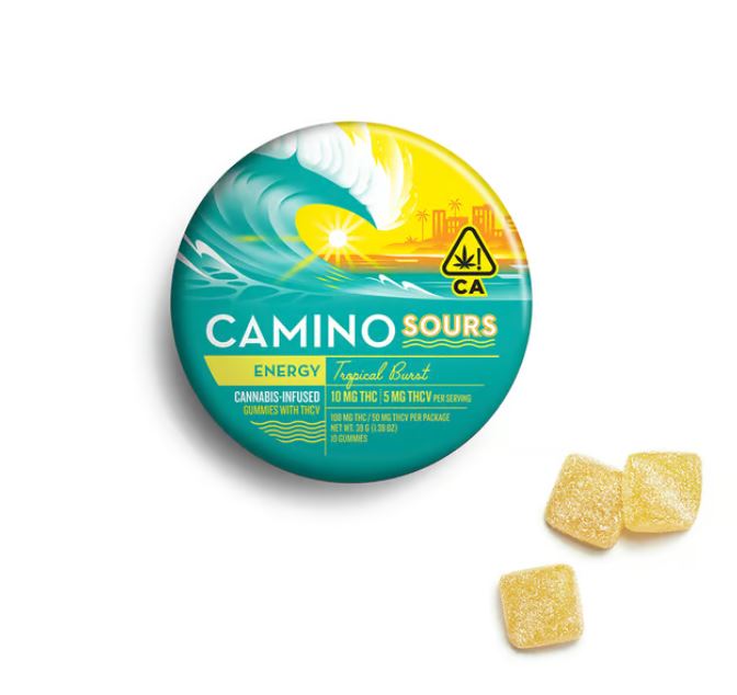 Photograph of Product: 2:1 Sour Tropical Burst Energy Gummies | 100mg
