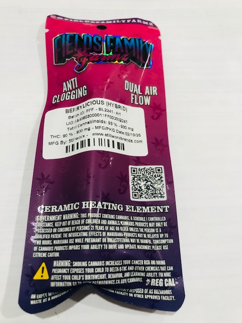 Photograph of product: BERRYLICIOUS IG ALL IN ONE - 1 G