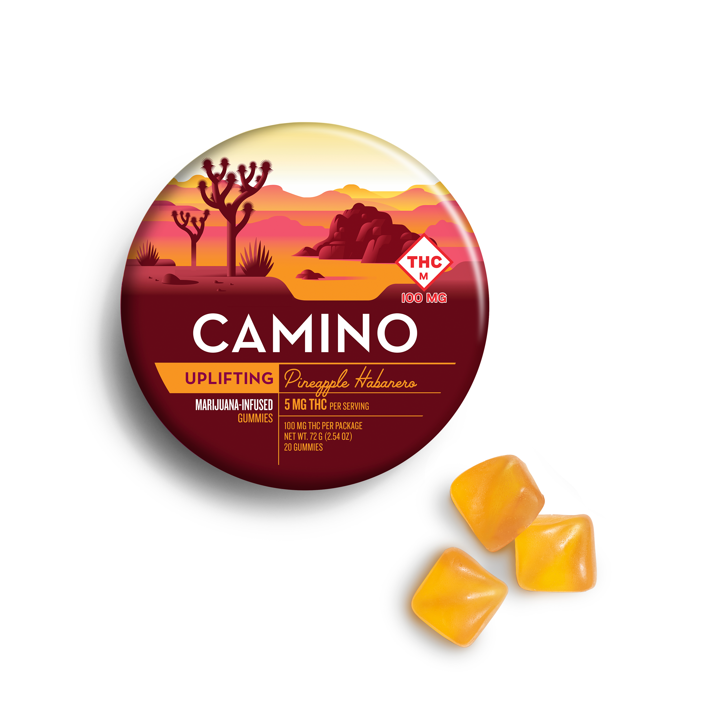 Photograph of product: Pineapple Habanero Gummies | 100mg (10pk)
