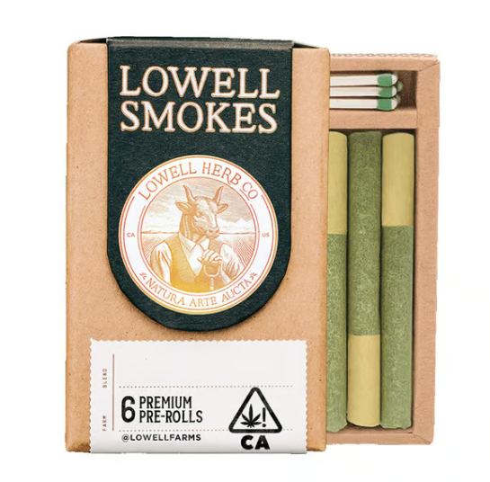 Photograph of product: Lowell | Pre-Roll Pack | The Dreamers Oui'd Blend | 6pk
