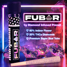 Photograph of product: FUBAR - DULCE DE UVA 1 GRAM DIAMOND INFUSED PRE-ROLL