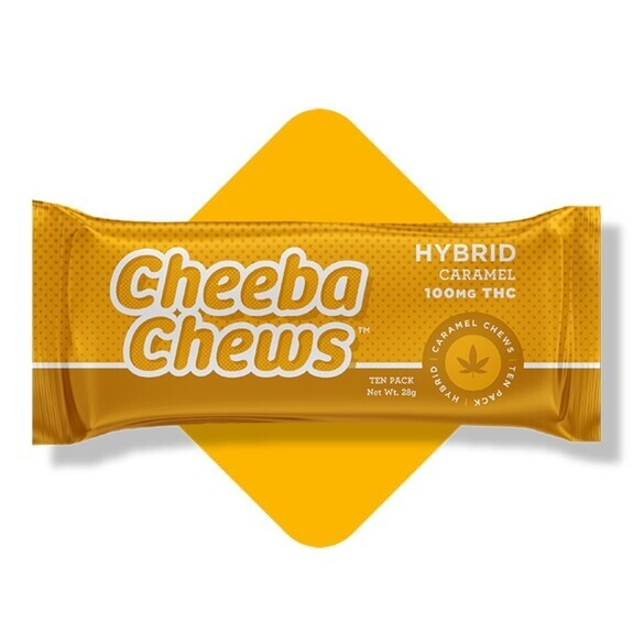 Photograph of product: Cheeba Chews - Caramel Hybrid 100mg Taffy