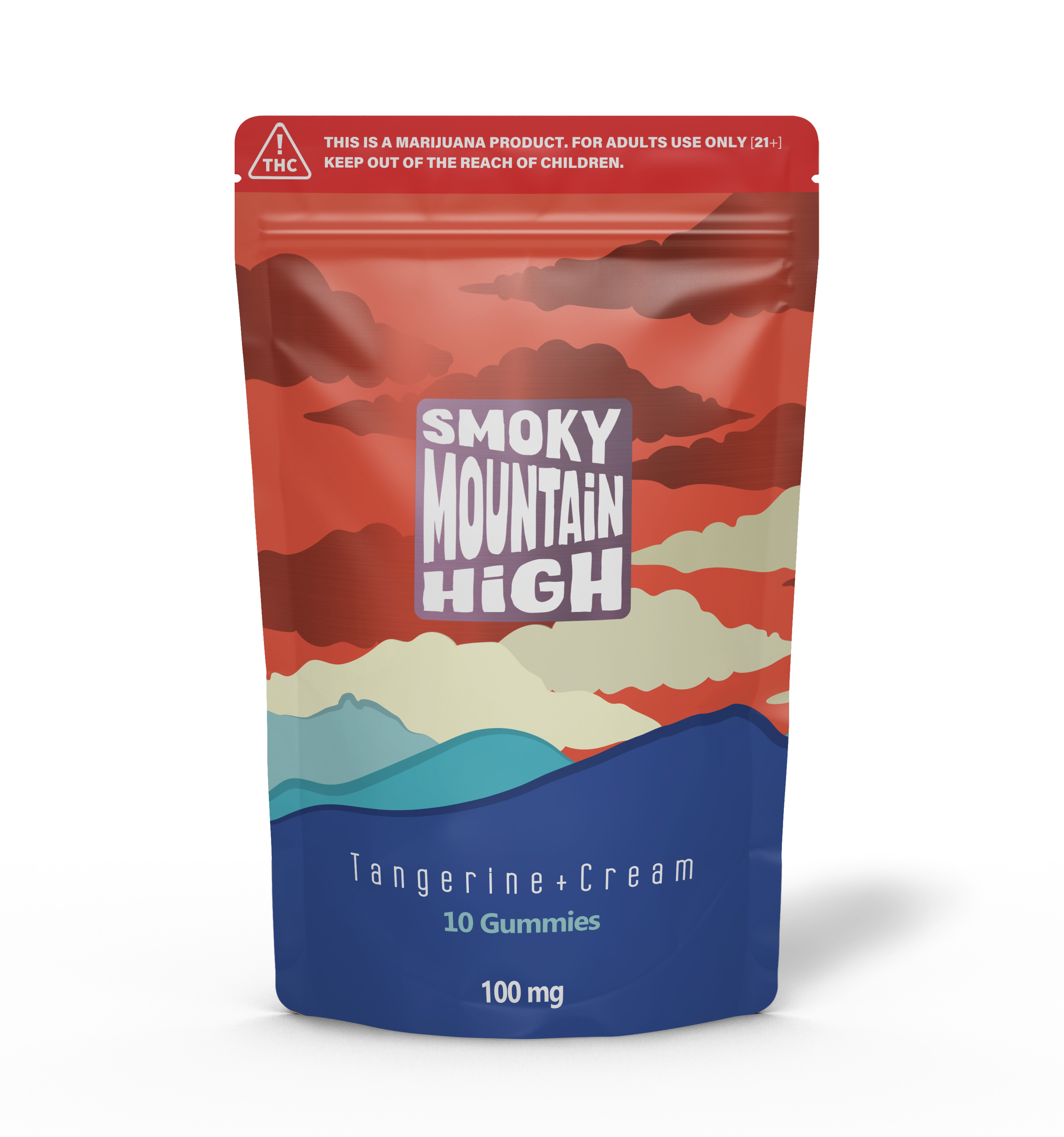 Photograph of product: Smoky Mountain High | Tangerine Cream | Gummy 100 mg [#84]