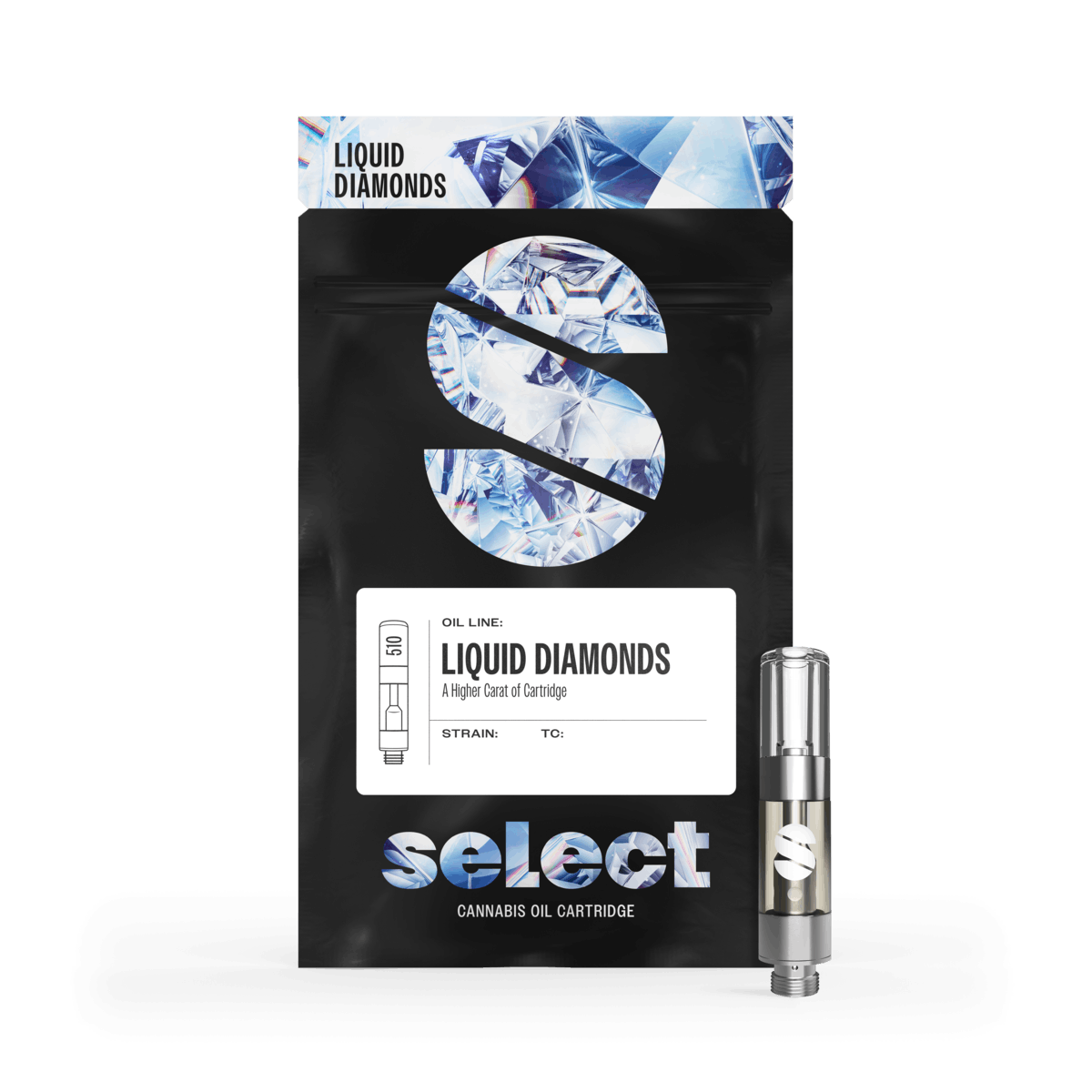 Photograph of product: Brazzy Kush - Liquid Diamonds Cartridge 1g