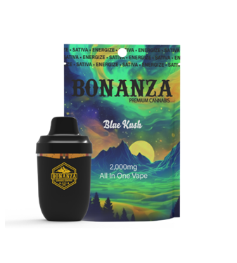 Photograph of product: Bonanza | Blue Kush | All-In-One Vape 2g