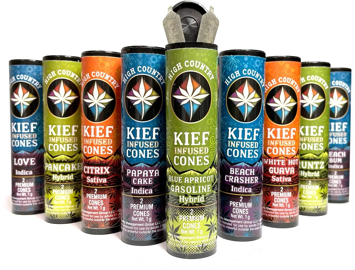 Photograph of product: Chimera Kief Infused Cones  (2) .5 gram