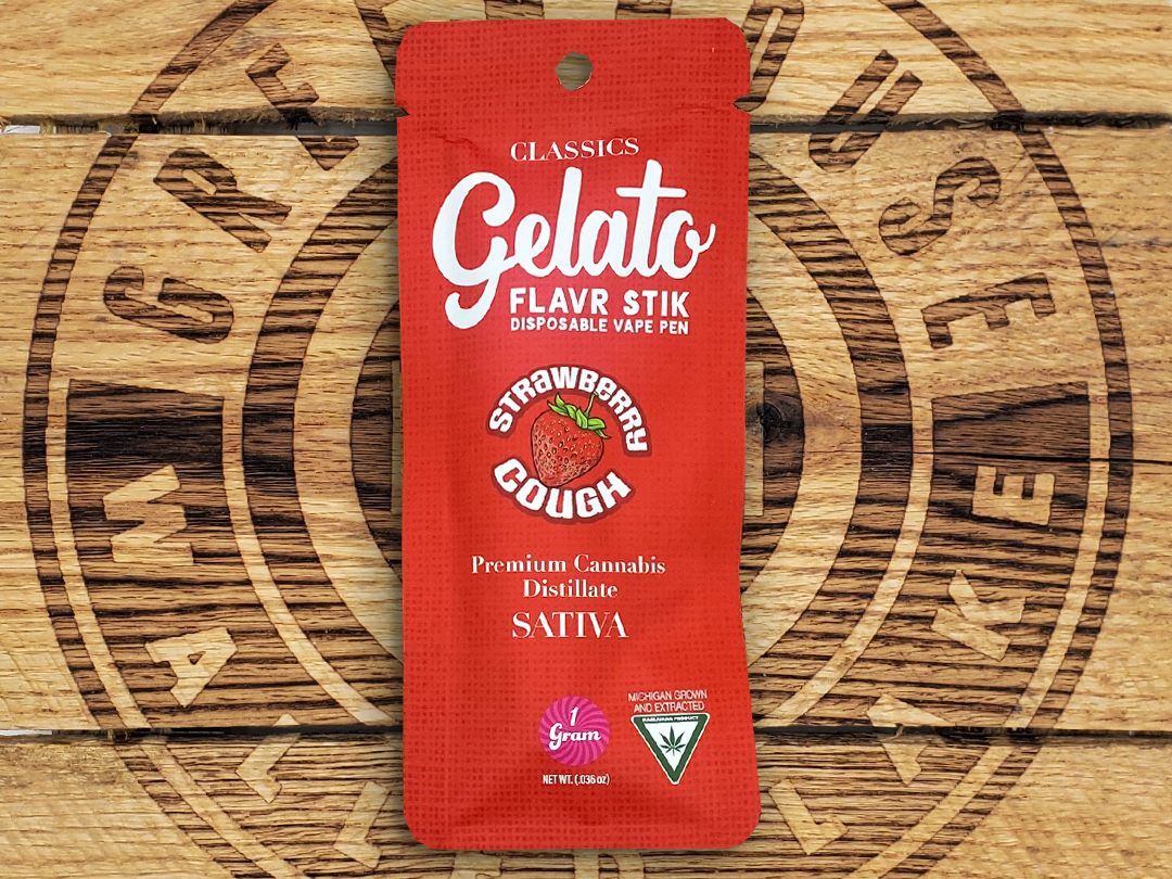 Photograph of product: Gelato | Strawberry Cough | 1g AIO Cart