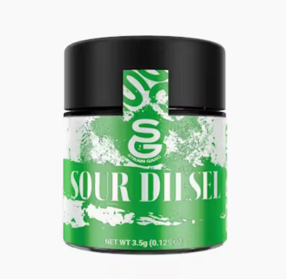 Photograph of product: Sour Diesel 3.5G Flower | Strain Gang |