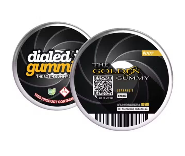 Photograph of product: The Golden Gummy Starfruit Rosin Gummies 100mg | 10pk - 