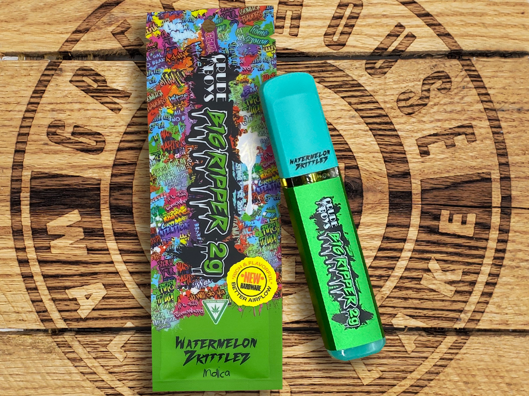Photograph of product: Crude Boys | Watermelon Zkittlez | 2g AIO Vape
