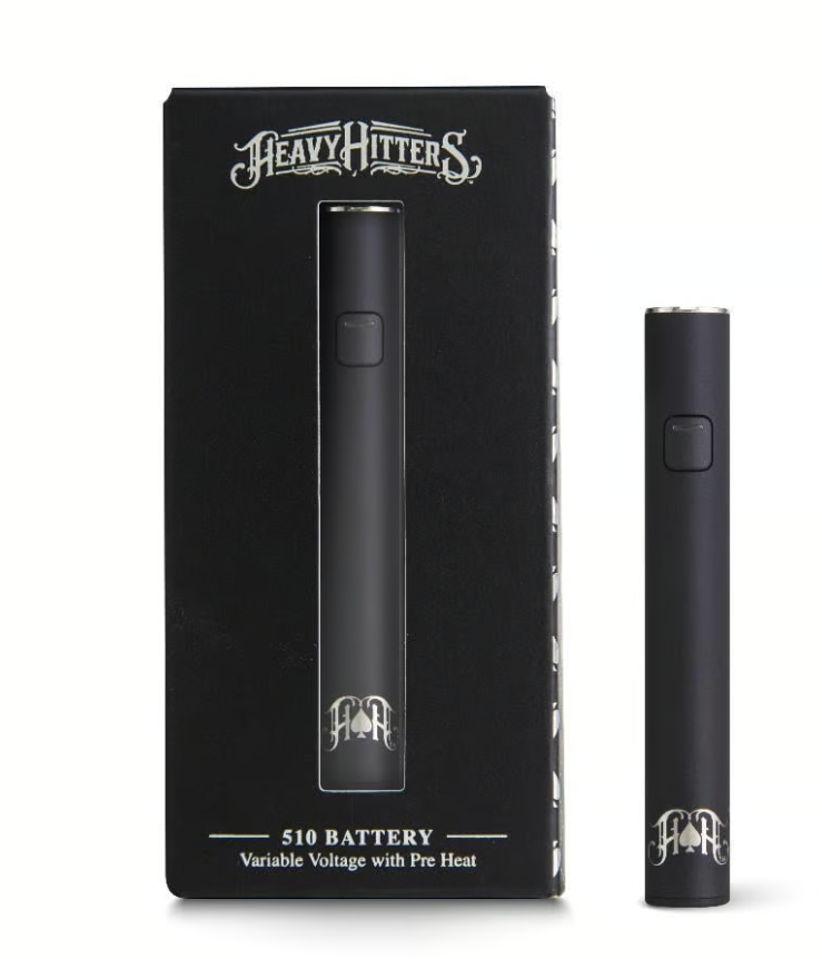 Photograph of product: Heavy Hitters | 510 Black Battery