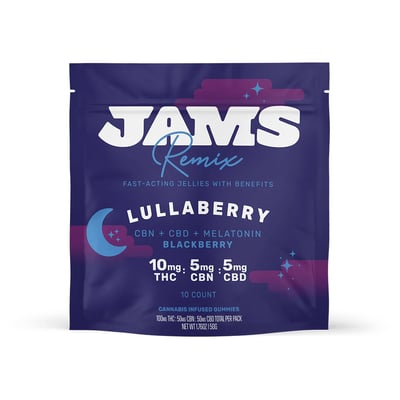Photograph of product: Lullaberry Gummies [10pk] (100mg TH-oui/50mg CBN/50mg CBD)