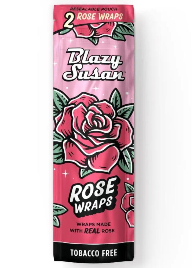 Photograph of product: AK Wholesale | Blazy Susan Rose Petal | Hemp Wraps