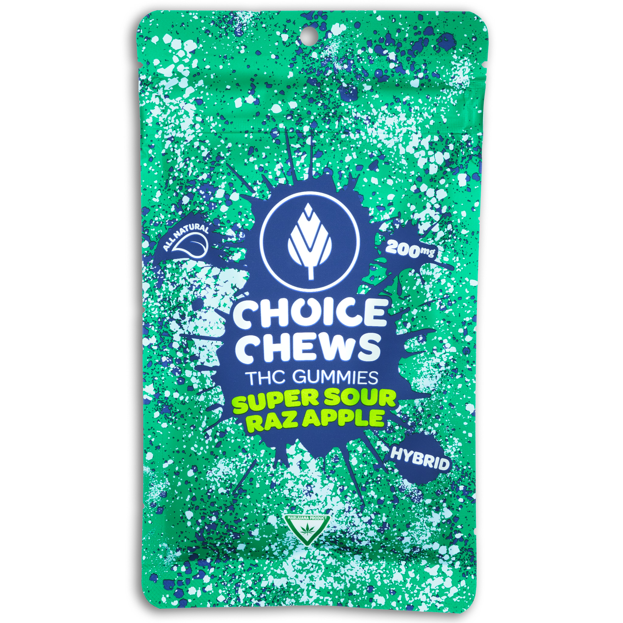 Photograph of product: Super Sour Raz Apple | 200MG Gummies