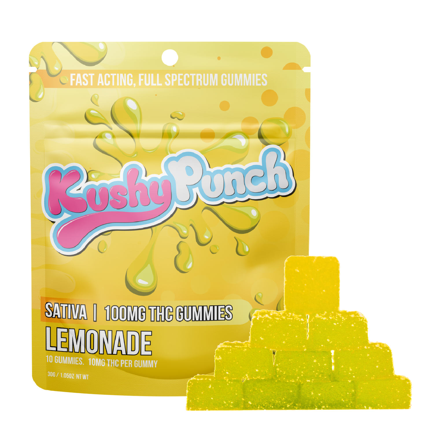 Photograph of product: Lemonade Fast Acting Gummies (100mg)