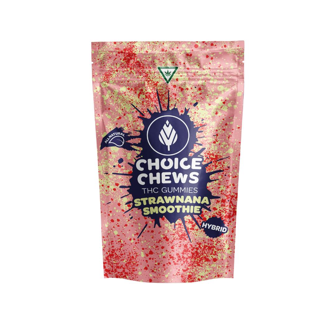 Photograph of product: Gummies - Strawnana Smoothie Hybrid - 10 Pcs - 100mg