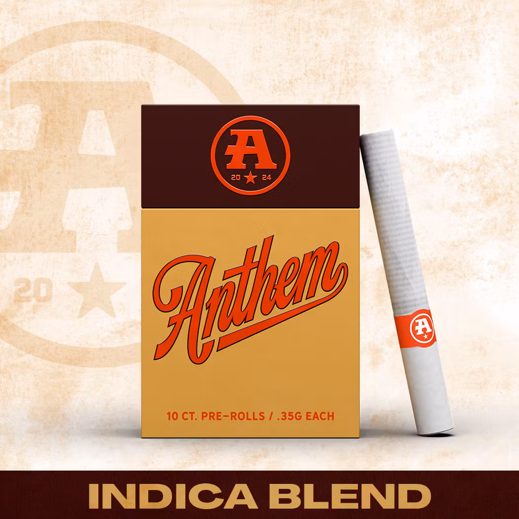 Photograph of product: Anthem - Oui'd Blend - 35.75% - 10pk Pre rolls