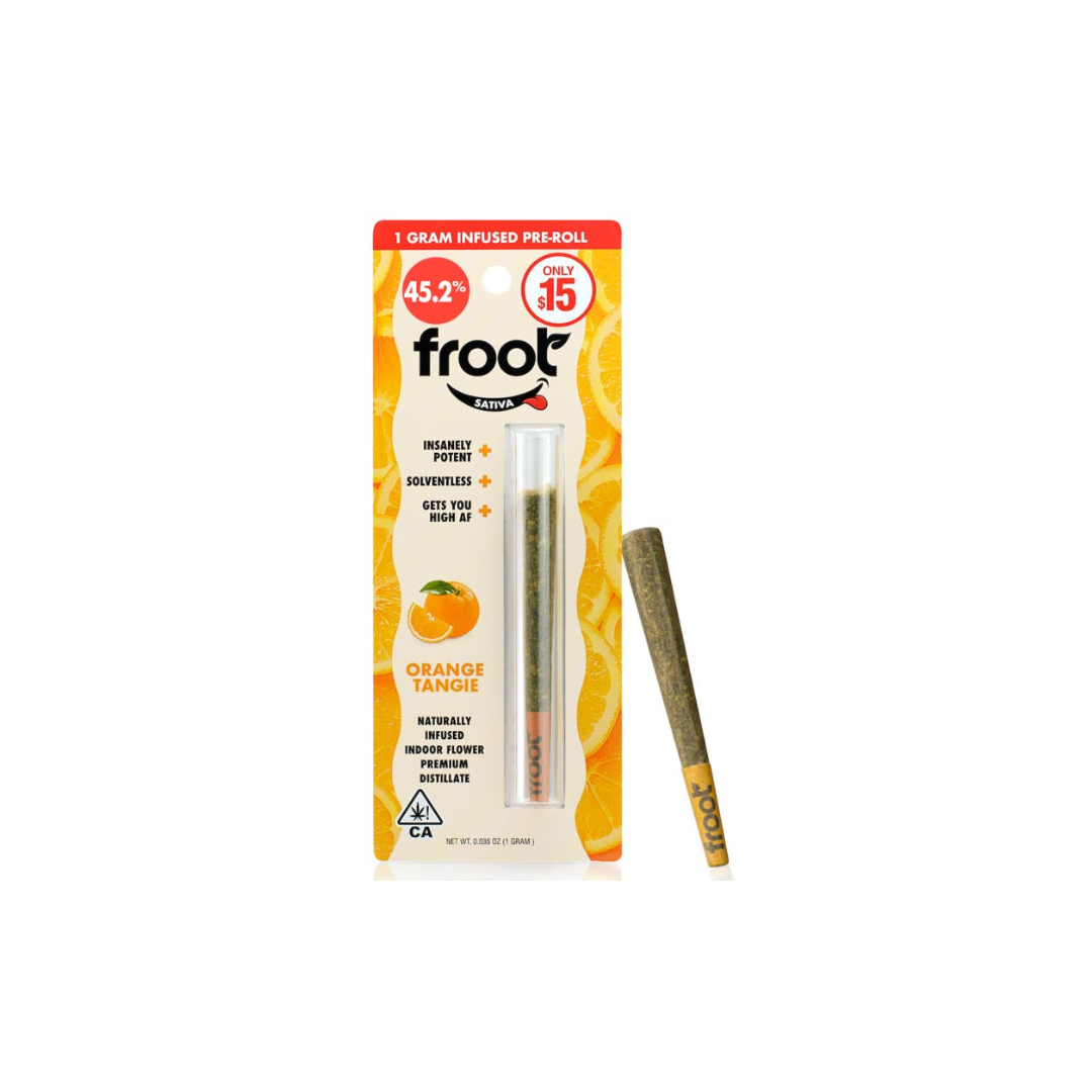 Photograph of product: Orange Tangie Infused - Preroll-1g