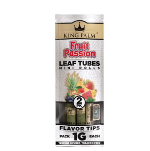 Photograph of product: King Palm | Cones | Passion Fruit Terps Mini Slims | 2pk