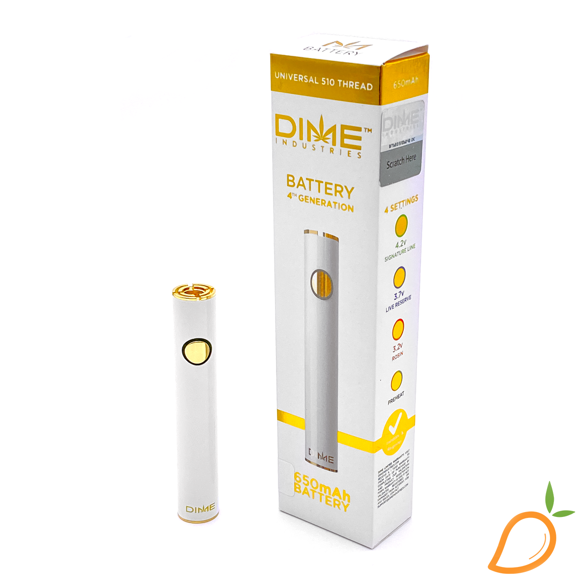 Photograph of product: 510 Thread Battery Dime Industries