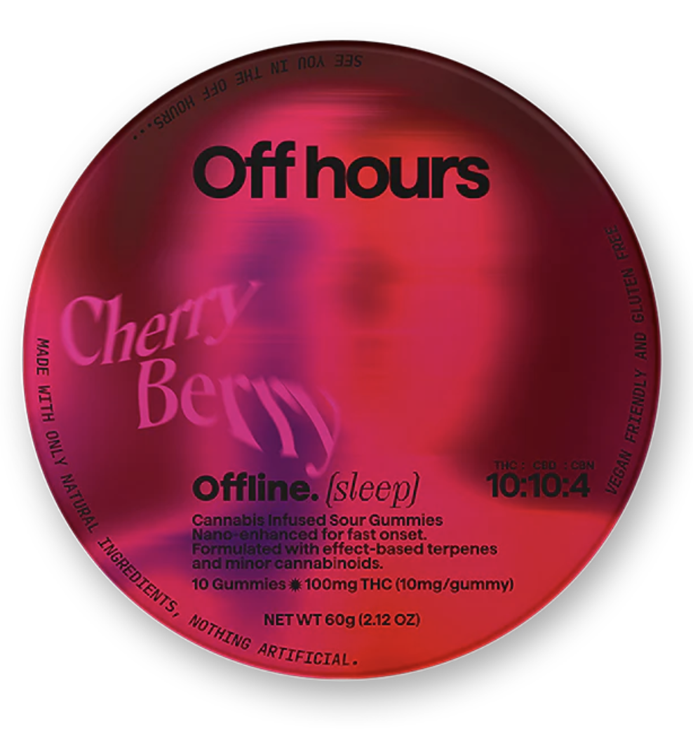 Photograph of product: Cherry Berry "Sleep" - 100mg 10pck 1:1:4