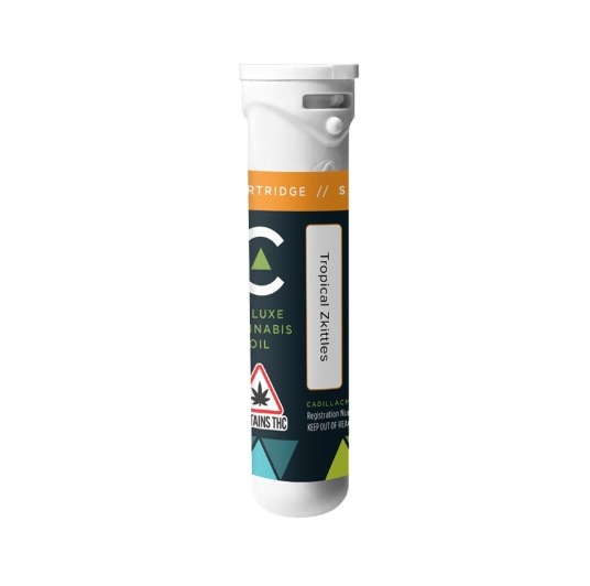 Photograph of Product: Tropical Zkittles (Cadillac) Distillate Cart 1mL