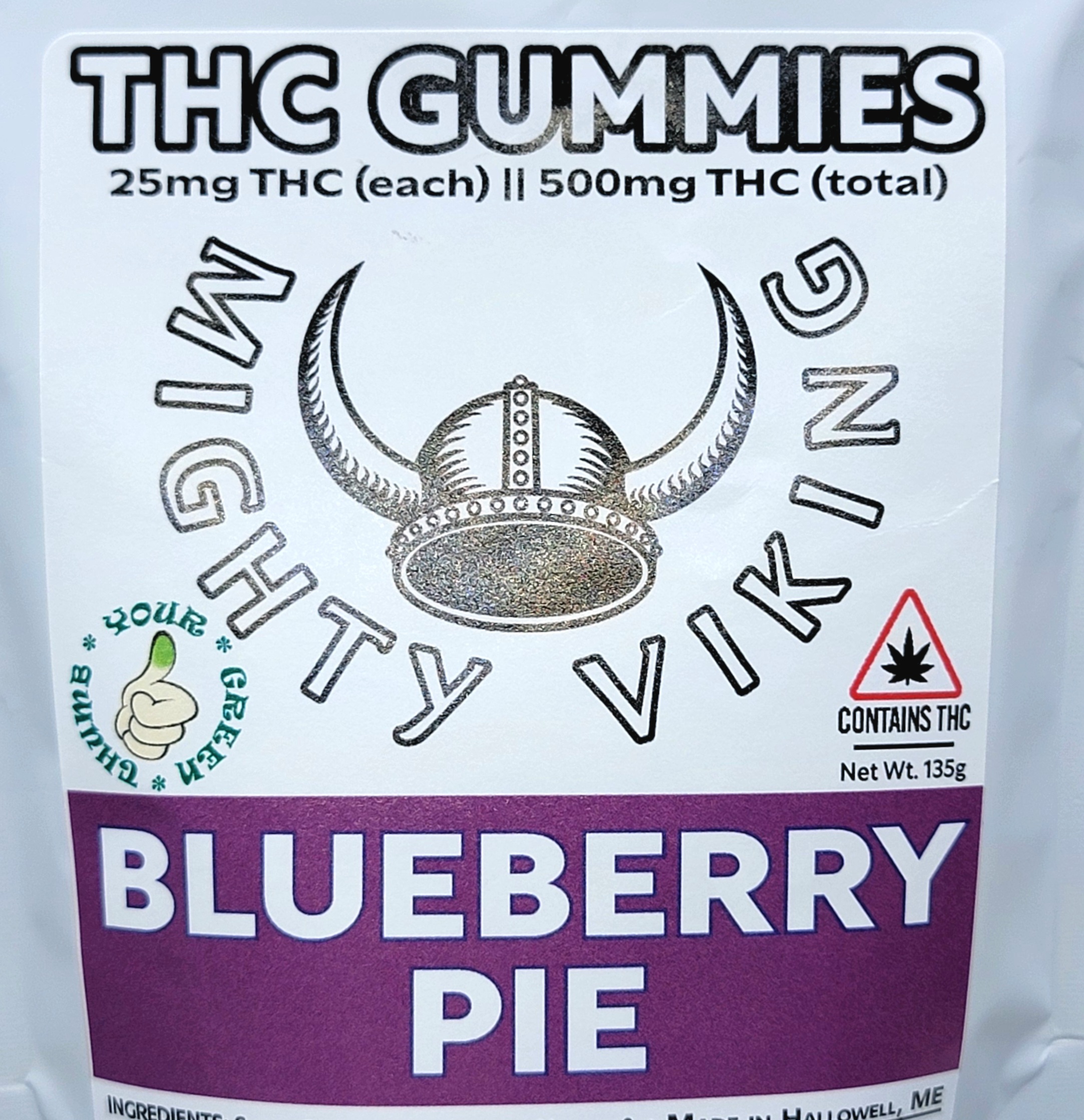 Photograph of product: 25MG Blueberry Pie TH-oui Gummies