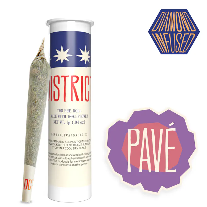 Photograph of product: 1g Pave Diamond Infused Pre-Roll