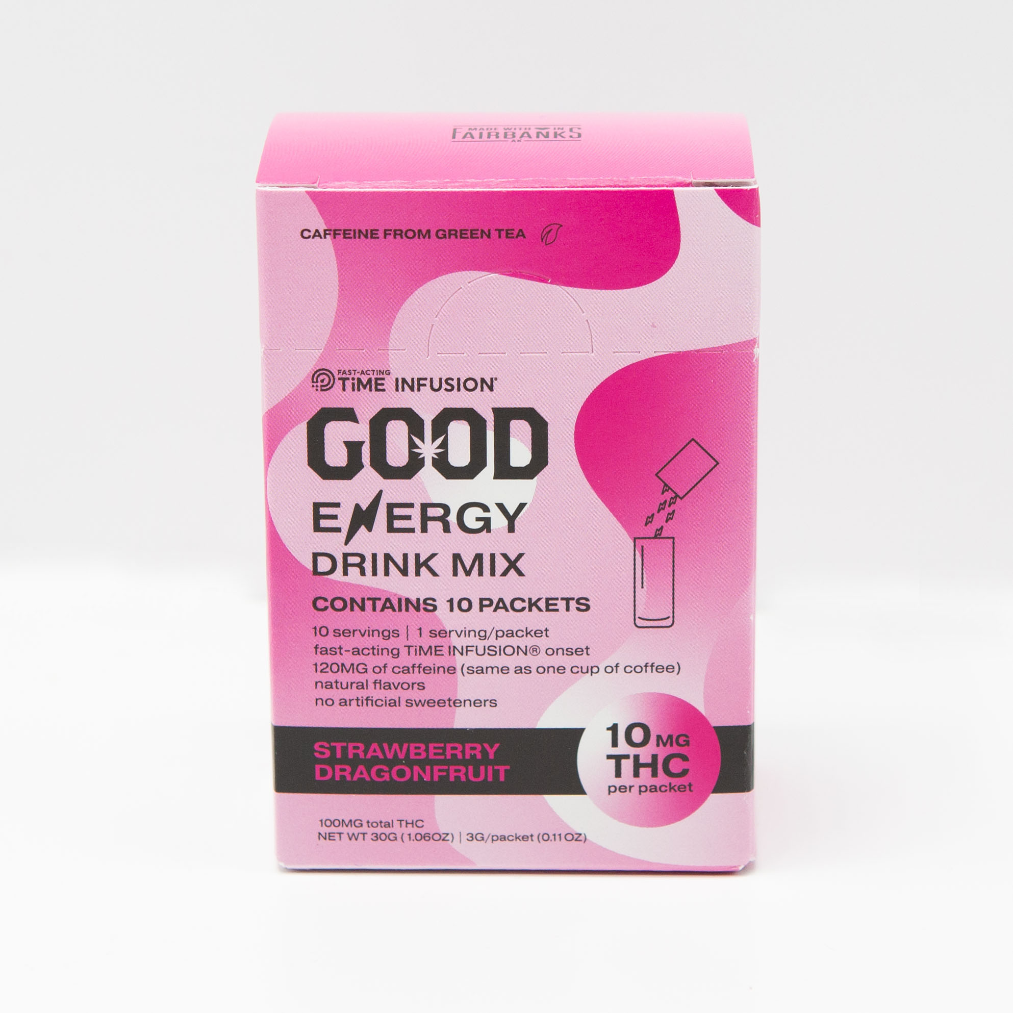 Photograph of product: Strawberry Dragon Fruit Energy Drink Mix - 100mg