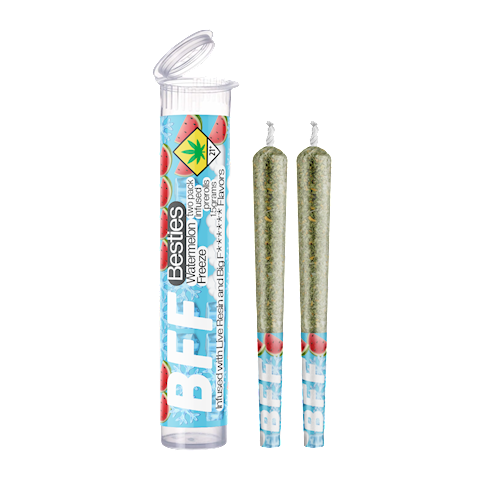 Photograph of product: Watermelon Freeze BFF Infused Pre-Roll 2-pack | 1.5g (DOH)