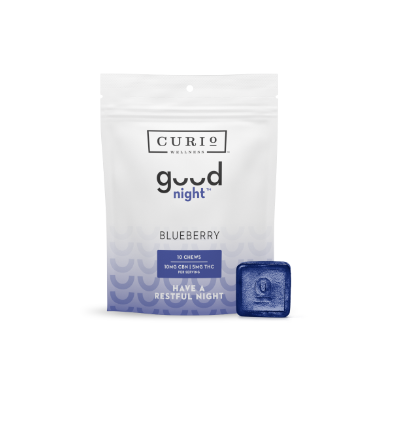 Photograph of Product: 2:1 CBN:THC Good Night Blueberry 10pk Gummies