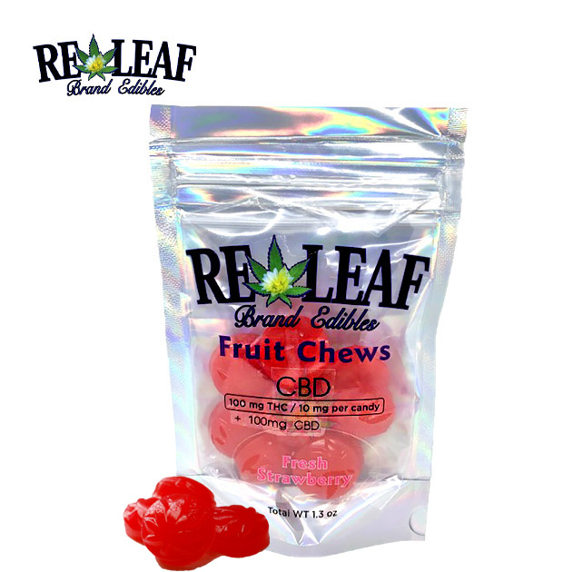 Photograph of product: Fruit Chews CBD 1:1 100mg | Fresh Strawberry