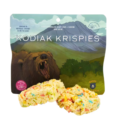 Photograph of Product: Reese's Puffs & Cocoa Kodiak Krispies - 10pk 100mg
