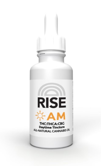 Photograph of product: Rise - AM Tincture TH-oui:TH-ouiA:CBG - 200mg