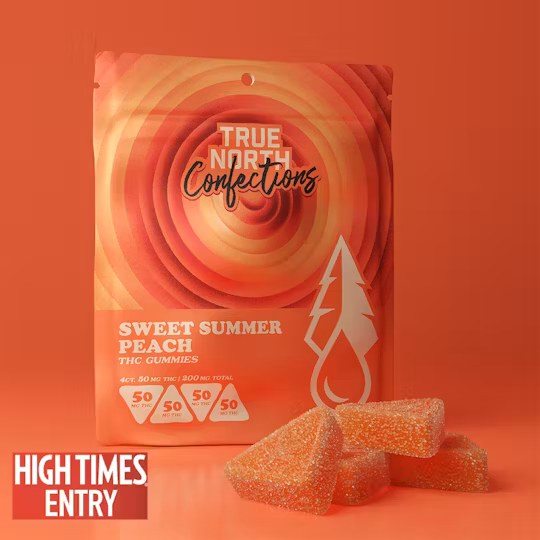 Photograph of product: True North - Gummies - Sweet Summer Peach - 200MG