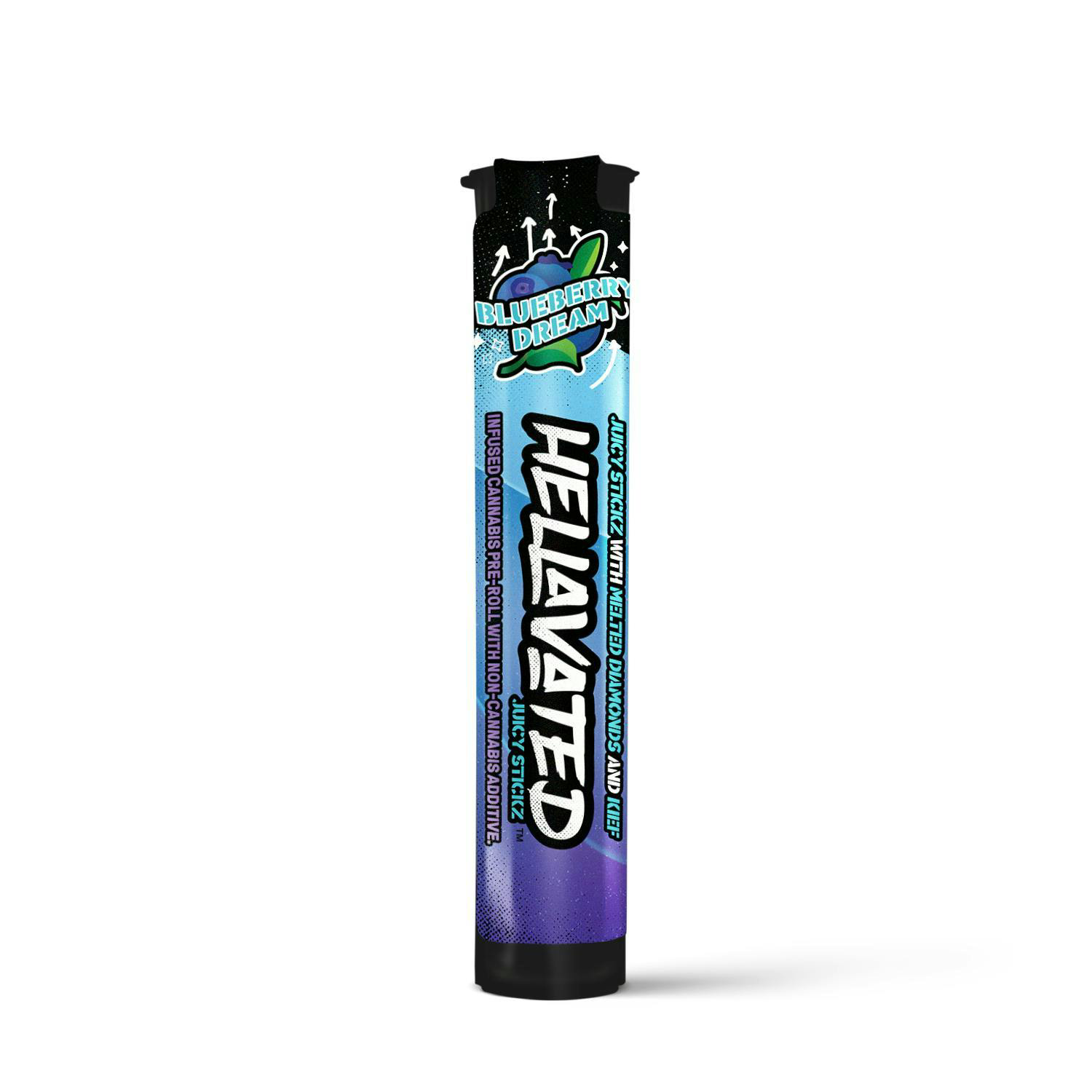 Photograph of product: Hellavated INFUSED Blueberry Dream Juicy Stickz PRJ