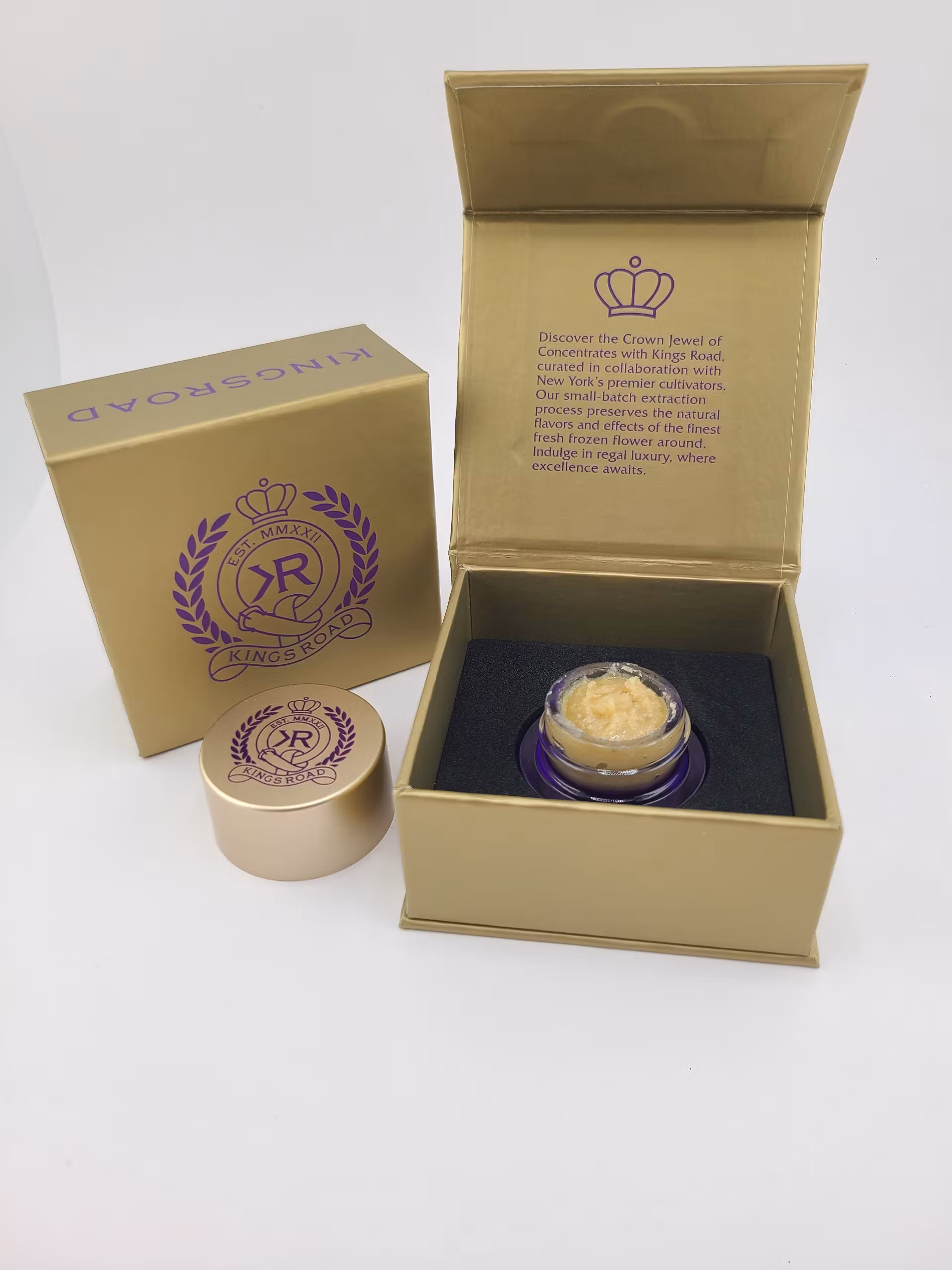 Photograph of product: Grape Bubblegum Live Rosin | King's Road