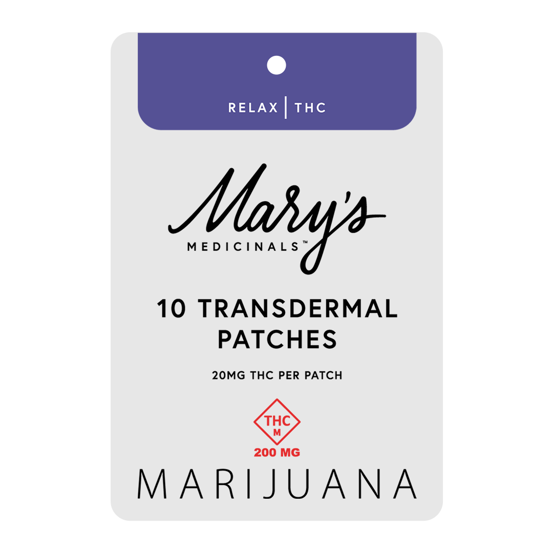 Photograph of product: Transdermal Relax Oui'd Patch 10pk (200mg)