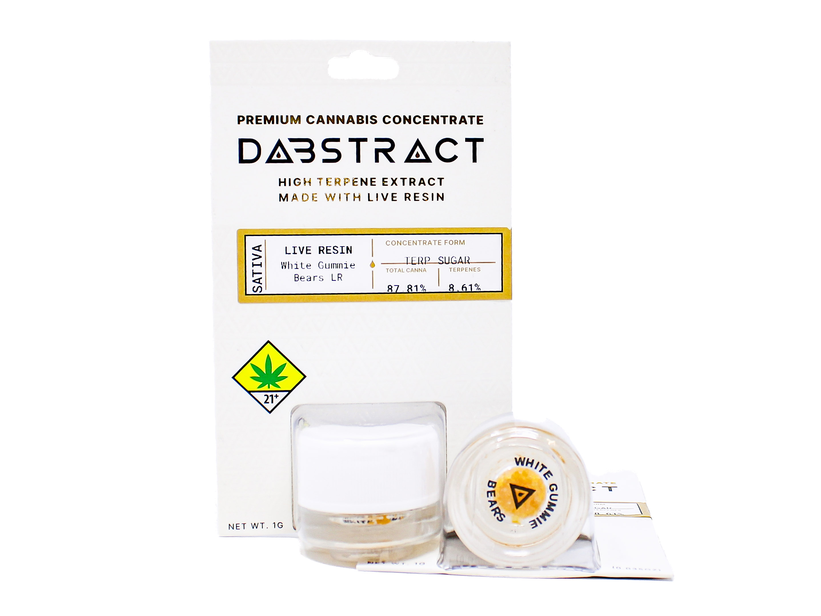 Photograph of product: PHP White Gummie Bears Live Resin Concentrate 48864