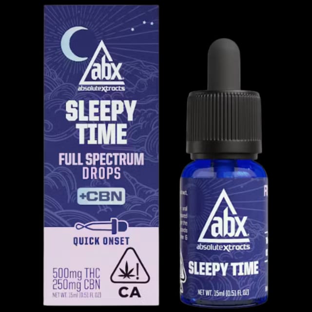 Photograph of product: Sleepy Time Hash Rosin + CBN Drops THC/CBN - 