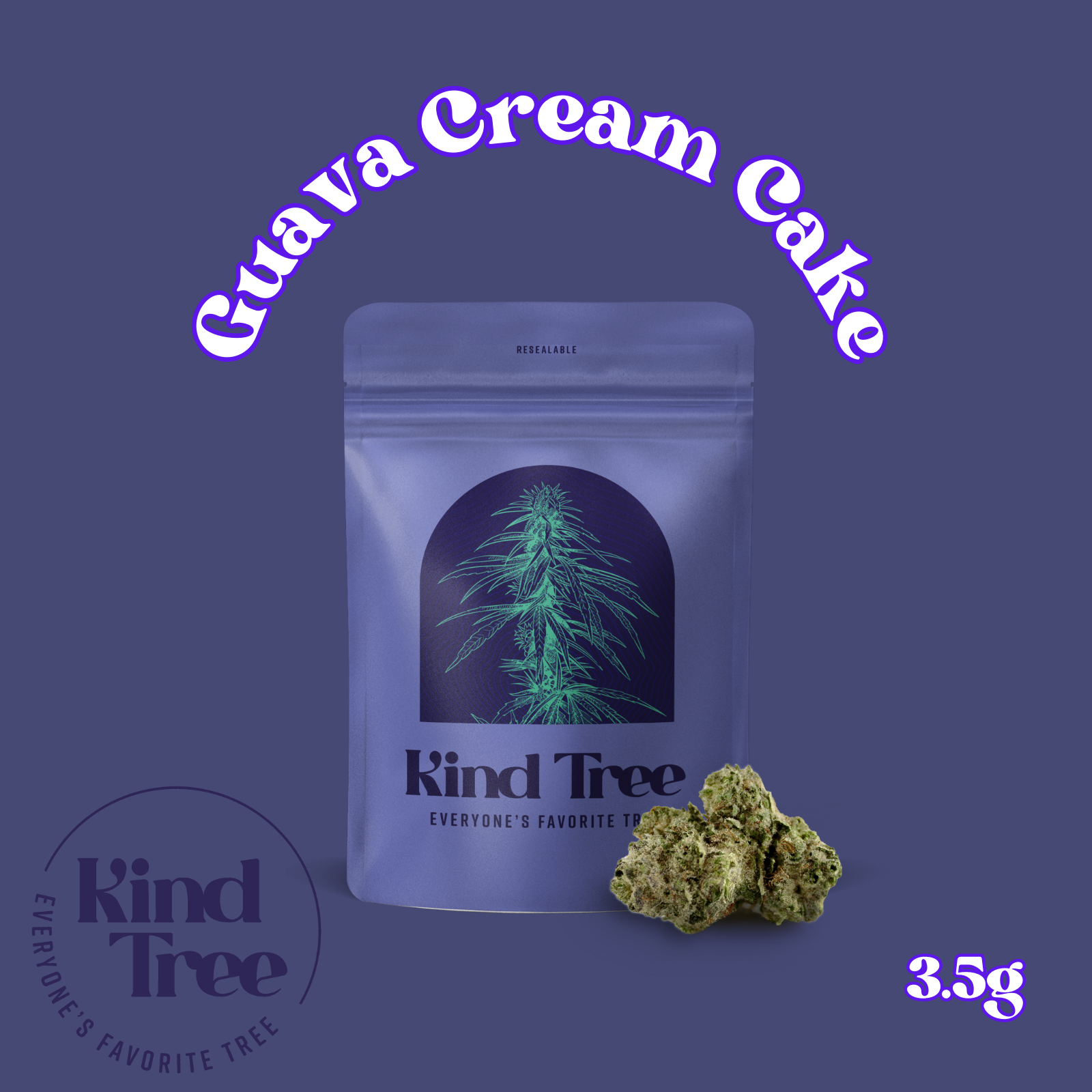Photograph of product: Kind Tree | Guava Cream Cake (Oui'd) - 28g
