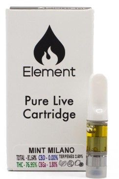 Photograph of product: Wonka Bars | 510 Thread | 0.5g | Live Resin | Element