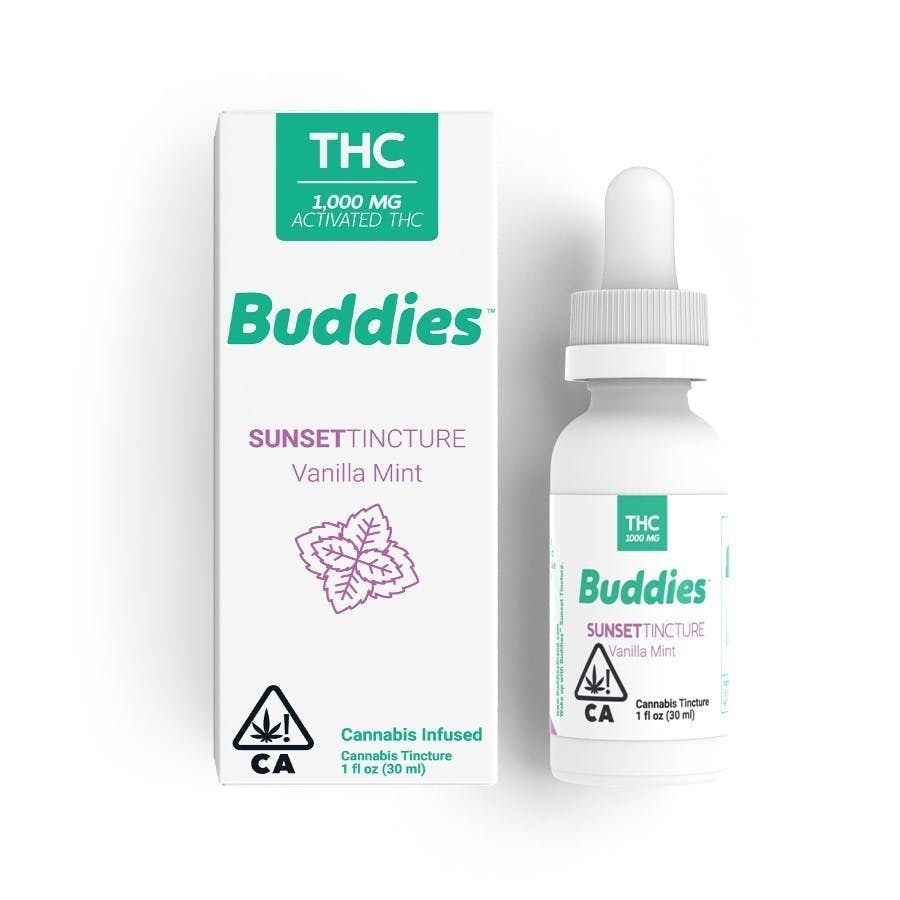 Photograph of product: Buddies Brand - Vanilla Mint - Sunset Tincture 1000mg - Tincture