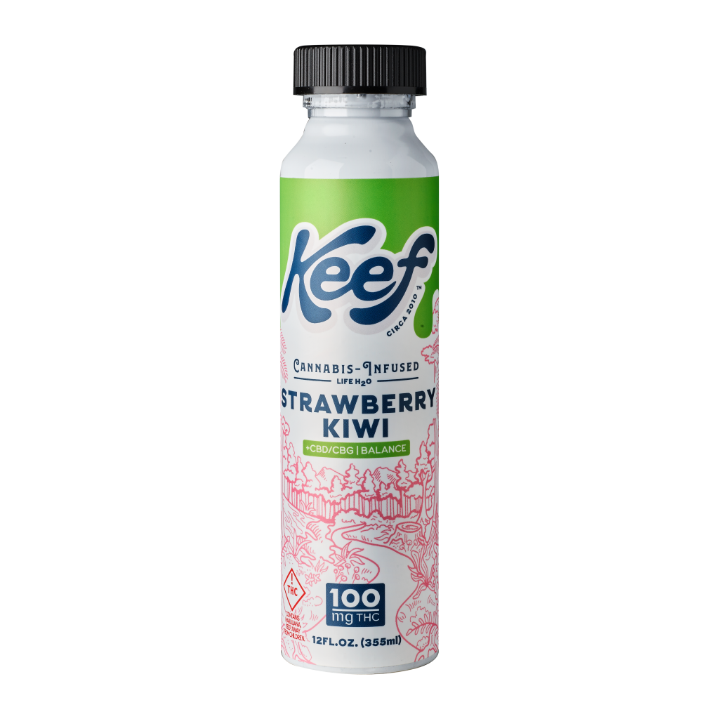 Photograph of Product: Keef Life H2O Strawberry Kiwi + CBG | 100mg