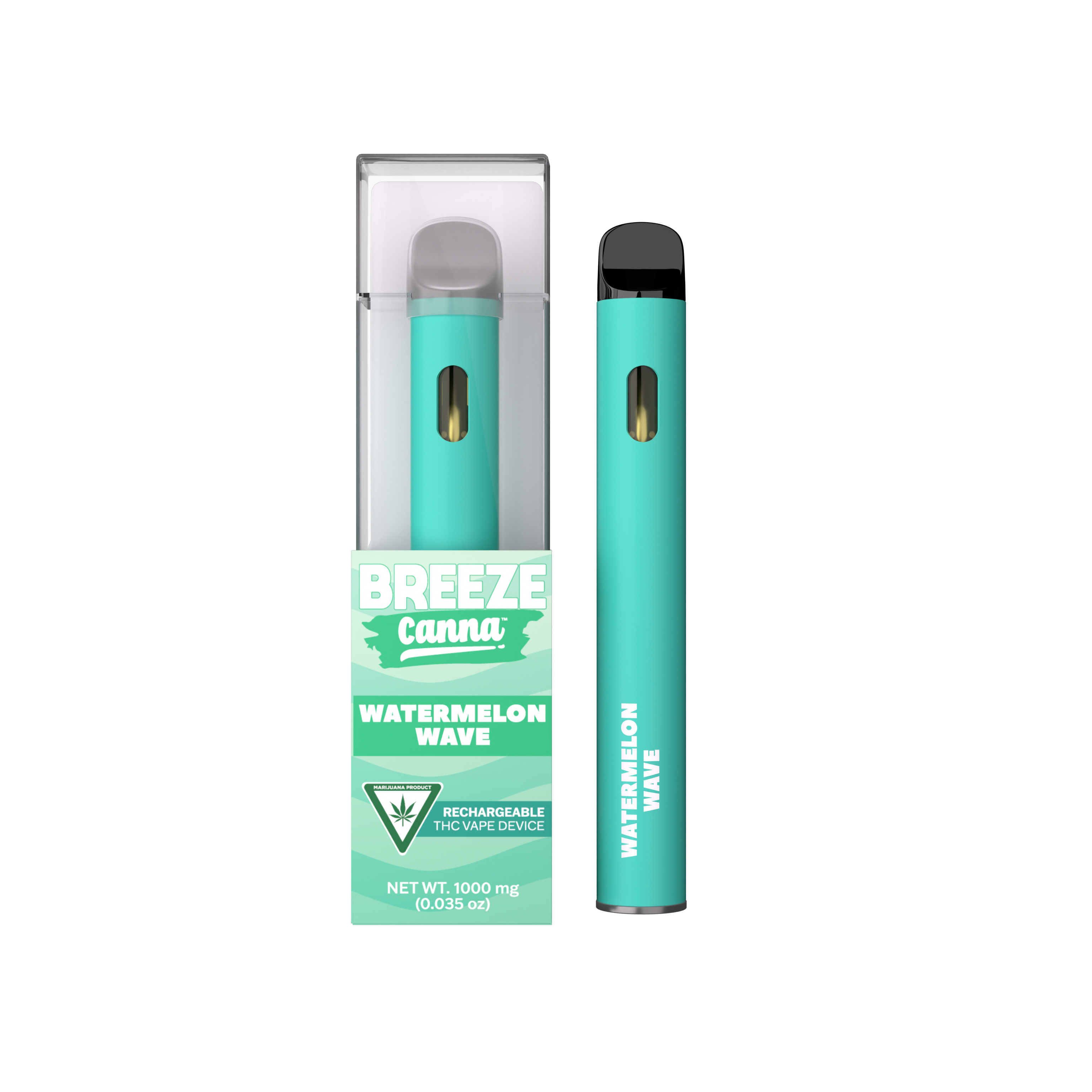 Photograph of product: BREEZE | Disposable Vape | Watermelon Wave | 1g
