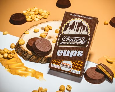 Photograph of product: Pharmers - Cups - (H) - Peanut Butter & Jealous - 80mg