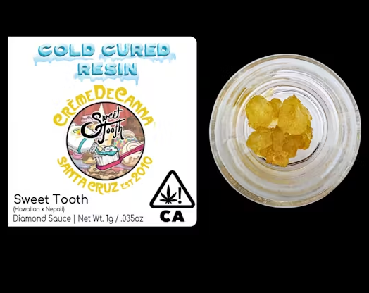 Photograph of product: Creme de Canna Diamond Sauce 1g Sweet Tooth
