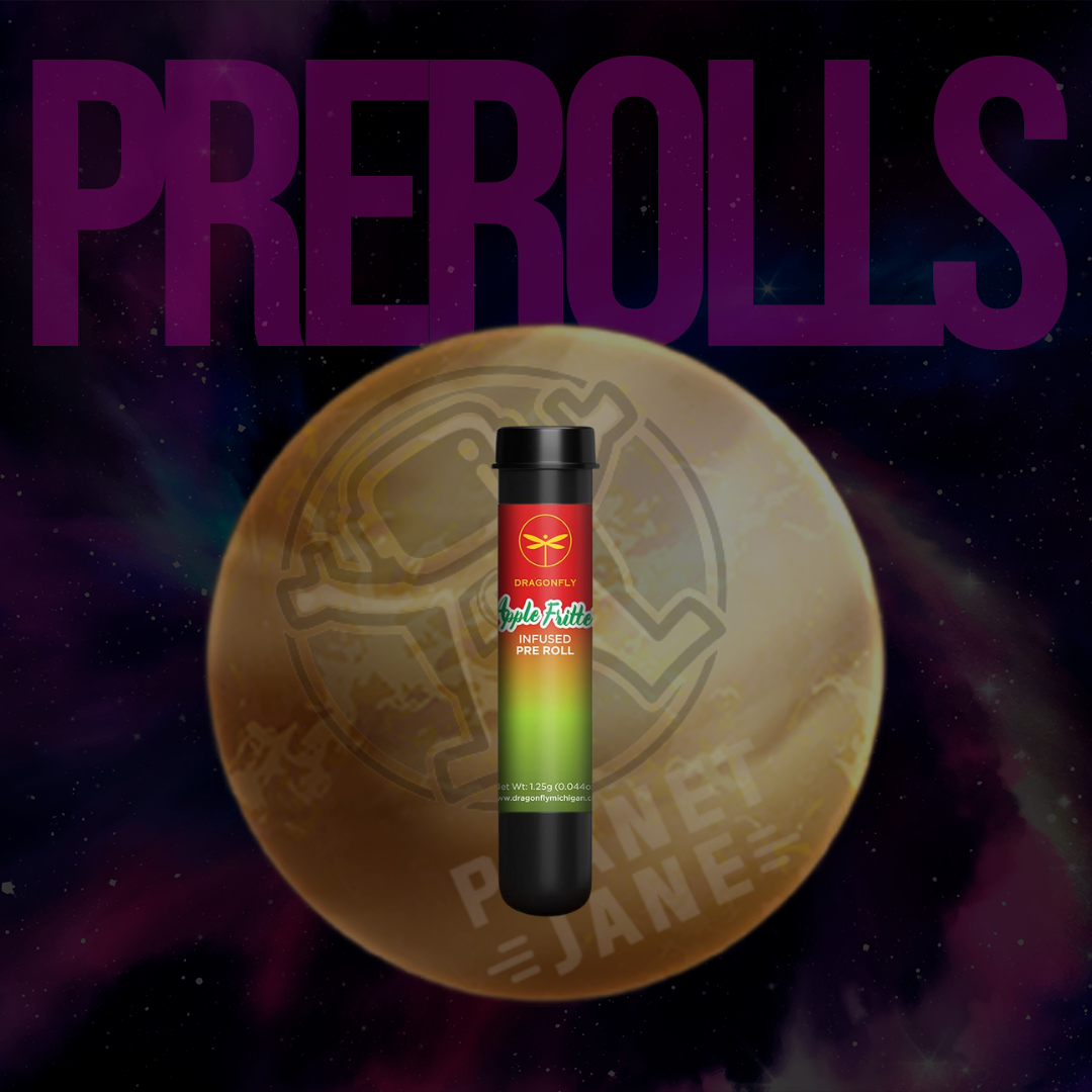Photograph of product: Dragonfly - 1.25g Infused Preroll - Apple Fritter