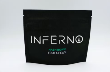 Photograph of product: au chocolatin' Fruit Live Rosin Chews | 100mg - Inferno