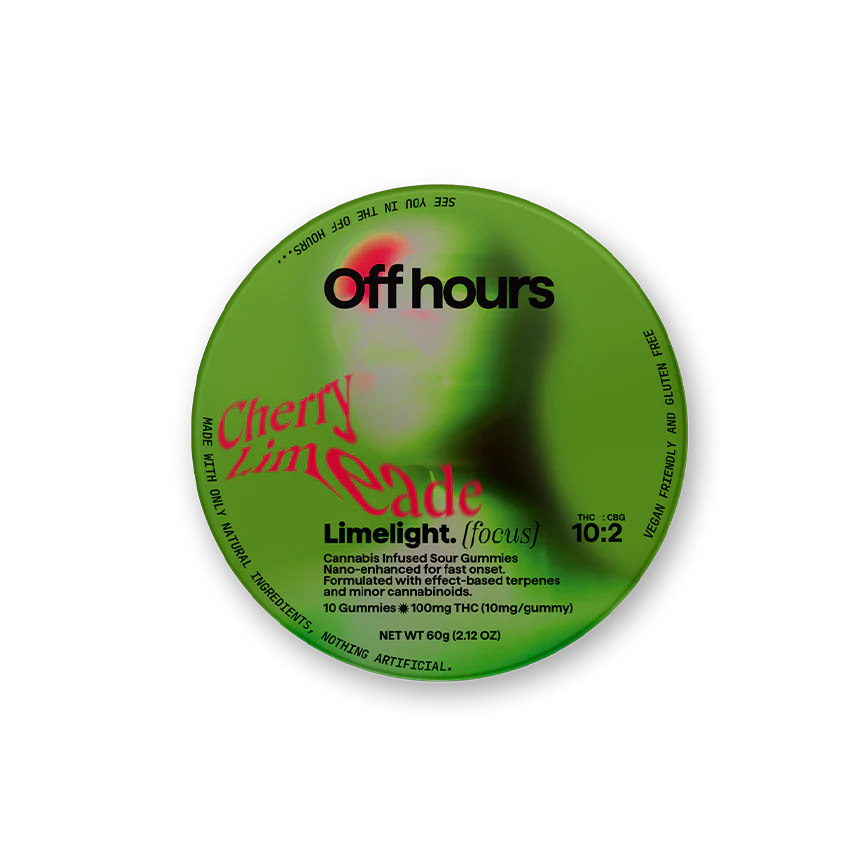 Photograph of product: Off Hours - Limelight - Cherry Limeade - 10ct Gummies